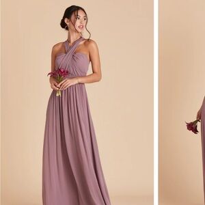 Birdy Grey Grace Convertible bridesmaid dress in the color dark mauve